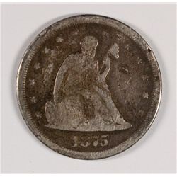 1875-S TWENTY CENT AG
