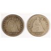 Image 1 : (2) SEATED QUARTERS AG/G