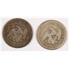 Image 2 : (2) SEATED QUARTERS AG/G