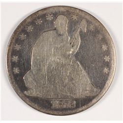 1872 SEATED HALF DOLLAR GOOD