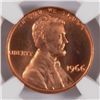 Image 2 : 1966 SMS LINCOLN CENT, NGC MS-67 RED GEM!