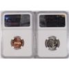 Image 2 : 1965 SMS LINCOLN CENT NGC MS-66 RED AND 1965 SMS JEFFERSON NICKEL, NGC MS-67