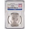 Image 1 : 2014 BASEBALL HALL OF FAME SILVER DOLLAR, NGC MS-69!  WOW!!