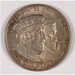 1924 HUGUENOT COMMEN HALF DOLLAR XF/AU