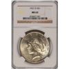 Image 1 : 1927-D PEACE DOLLAR NGC MS-63