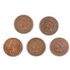 Image 1 : (5) 1909 INDIAN HEAD CENTS AG