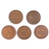 Image 2 : (5) 1909 INDIAN HEAD CENTS AG
