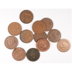 (12) INDIAN HEAD CENTS (75, 76, 79, 80, 91, 92, 94, 99, 04, 05, 06, 07)