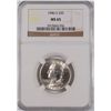 Image 1 : 1946-S WASHINGTON QUARTER, NGC MS-65!