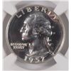 Image 2 : 1957 WASHINGTON QUARTER, NGC PROOF-67