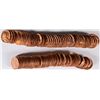 Image 1 : LOT of 2 ORIGINAL GEM BU ROLLS OF 1953 LINCOLN CENTS