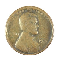 1922 NO D LINCOLN CENT KEY COIN DIE 3 NICE VG