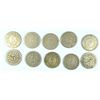 Image 2 : LOT OF (10) SHIELD NICKELS VARIOUS DATES