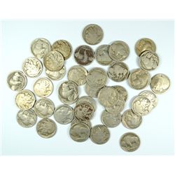 LOT OF (40) BUFFALO NICKELS MANY EARLY DATES