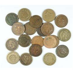 LOT OF (20) INDIAN HEAD CENTS MANY BETTER DATES