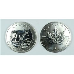 2013 SILVER MAPLE LEAF & 2013 SILVER ANTELOPE