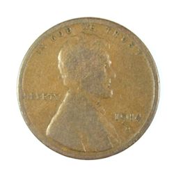 1914-D LINCOLN CENT, KEY COIN, GOOD
