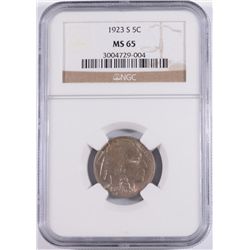 1923-S BUFFALO NICKEL NGC MS-65