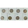 Image 1 : (8) FAIR/AG 1921 MERCURY DIMES