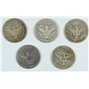 Image 2 : (5) 1896 BARBER HALF DOLLARS AG/G