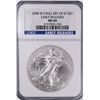 Image 1 : 2008-W (REV OF 07) SILVER AMERICAN EAGLE NGC MS-69 ER (RARE)