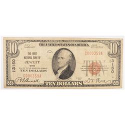 1929 $10 NATIONAL JEWETT, OH #13150