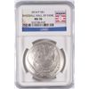 Image 1 : 2014 BASEBALL HALL OF FAME SILVER DOLLAR, NGC MS-70!  WOW!!