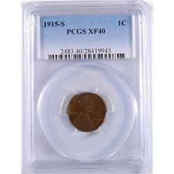 1915-S LINCOLN CENT PCGS XF 40