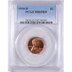 1954-D LINCOLN CENT PCGS MS-65