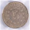 Image 3 : 1867 NO RAYS SHIELD NICKEL, PCGS AU-53  NICE COIN!