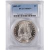 Image 1 : 1882-CC MORGAN SILVER DOLLAR, PCGS MS-65+ GREY SHEET $950.00 IN MS-66