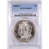 Image 1 : 1889-S MORGAN SILVER DOLLAR, MS-65  SCARCE IN THIS HIGH GRADE!