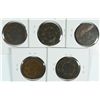 Image 2 : (5) 1821 LARGE CENTS GOOD