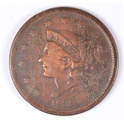 1838 LARGE CENT F/VF