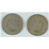 Image 2 : (2) 1892 V-NICKELS FINE