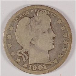 1901 BARBER QUARTER GOOD