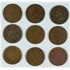 Image 1 : (9) 1878 INDIAN HEAD CENTS AG/G