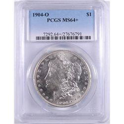1904-O MORGAN SILVER DOLLAR, PCGS MS64+