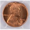 Image 2 : 1947-D LINCOLN CENT, PCGS MS-66 RED!