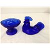 Image 2 : Cobalt Blue Glass Hen on Nest
