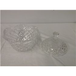 Vintage Crystal Covered Bowl