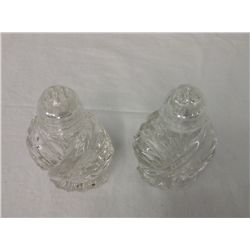 Vintage Crystal Salt and Pepper Shakers