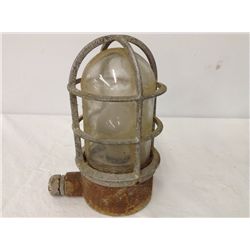 Antique Brass Ships Light, Lens Holder and Glass Lens