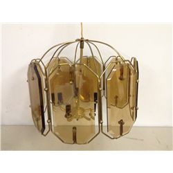 Hanging Glass Paneled Light