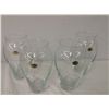 Image 1 : 4 Bohemian (Czechoslovakian) Glass Vases (8.5" high)