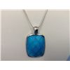 Image 2 : Sterling Silver Necklace and Pendant With Genuine Howlite