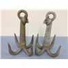 Image 1 : 2 Small Grappling Hooks (11" long)