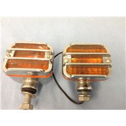 Pair of Older Harley-Davidson Lights