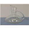Image 2 : Blown Glass Pitcher With Applied Handle (7.5" high, 9" Bottom Diameter)