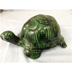 Hand Crafted Turtle Figurine (3" high, 7" long)